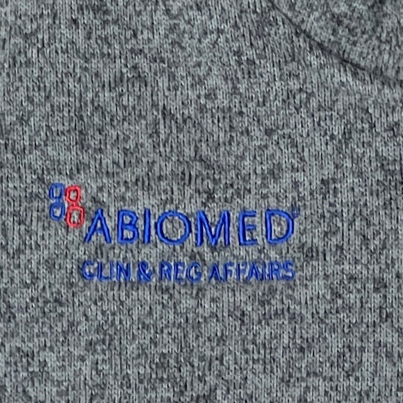 The North Face Gray Sweater Fleece Zip Up Corporation Logo Women's Jacket - Picture 3 of 4